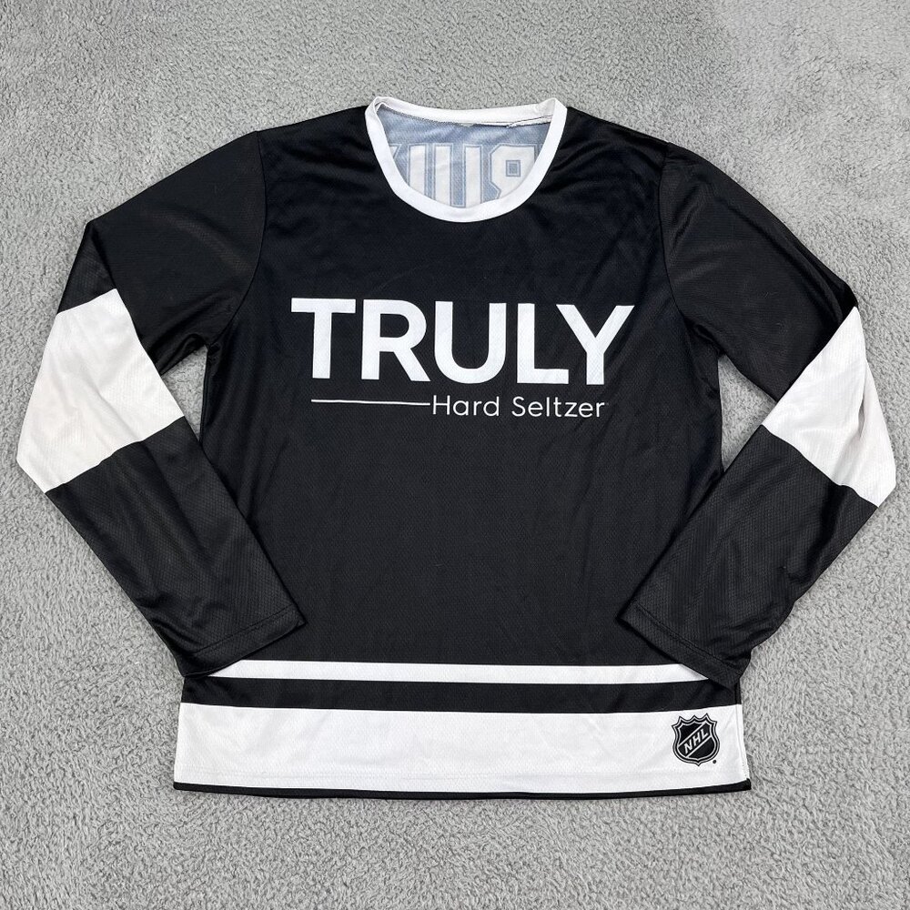 Truly Hard Seltzer Black & White Jersey Sz‎ Medium